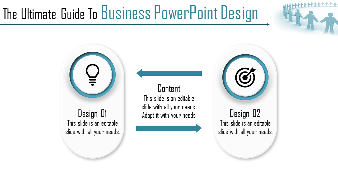 Free - Incredible Business PowerPoint Design With Two Nodes